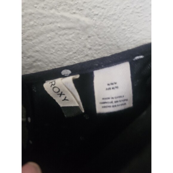 Roxy Polk A Dot Blk White Wide-Leg Jumpsuit M - Picture 5 of 6